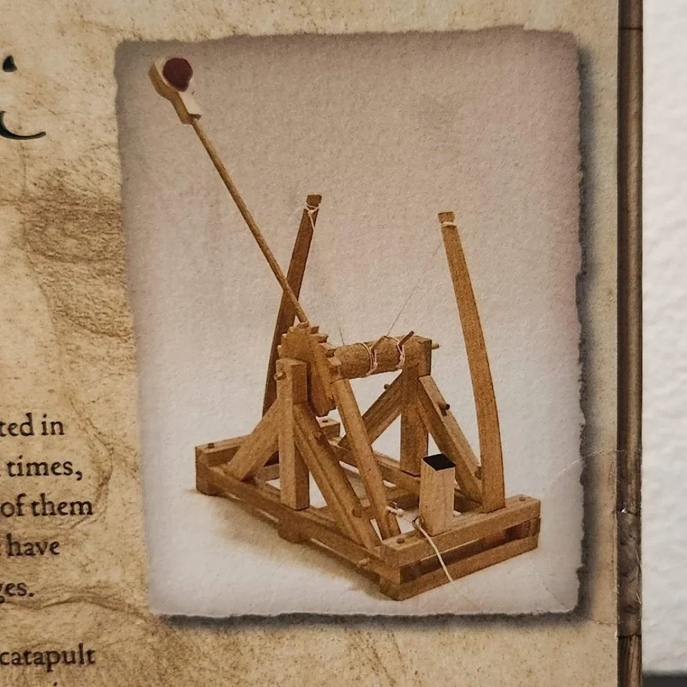 NEW Wood Leonardo da Vinci Catapult Model Craft Kit School History Engineering